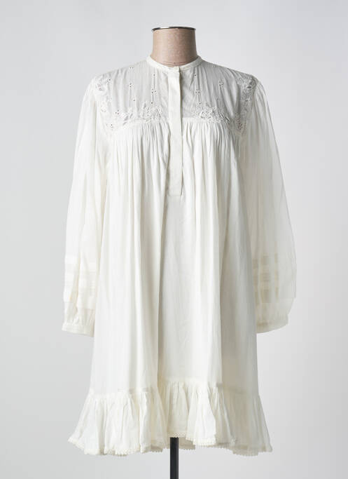 Robe courte beige V.DE.VINSTER pour femme