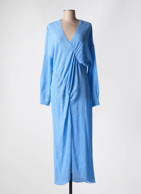Robe longue bleu SECOND FEMALE pour femme
