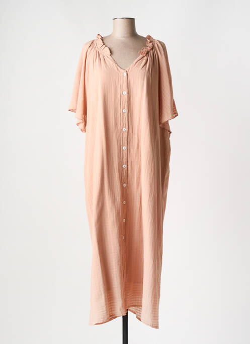 Robe longue rose DROLATIC pour femme