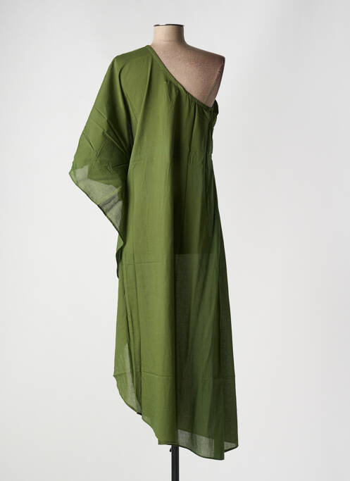 Robe longue vert MARE DI LATTE femme