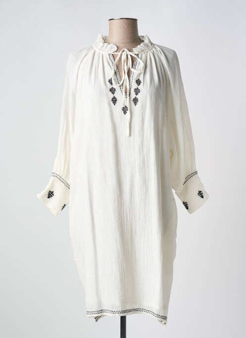 Robe mi-longue beige MARLO pour femme