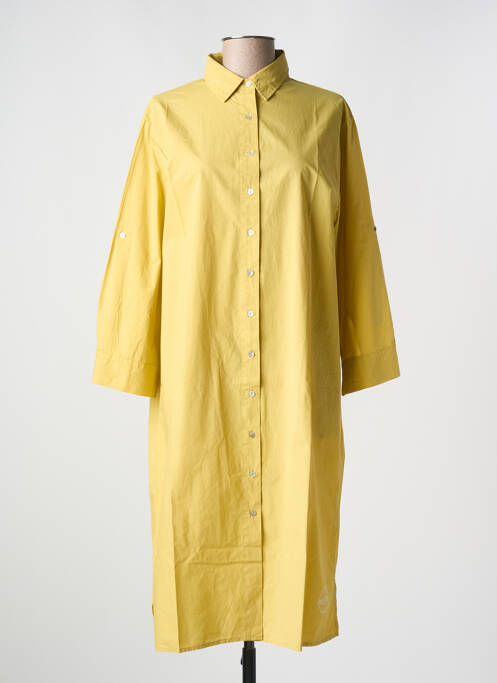 Robe mi-longue jaune PENN & INK N.Y pour femme