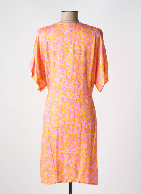 Robe mi-longue orange EVA KAYAN femme