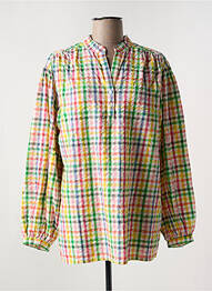 Blouse poignets boutonnés avec fente manches longues jaune V.DE.VINSTER femme