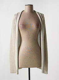 Gilet manches longues stretch gris BEAUMONT femme