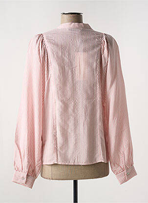 Chemisier col mao manches longues rose SUMMUM femme