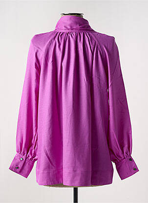 Chemisier coupe cintrée manches longues rose SANFASON femme