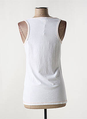 Débardeur stretch sans manche blanc PAKO LITTO femme