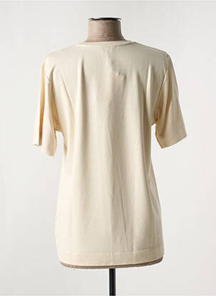 T-shirt imprimé fantaisie manches courtes beige PENN & INK N.Y femme