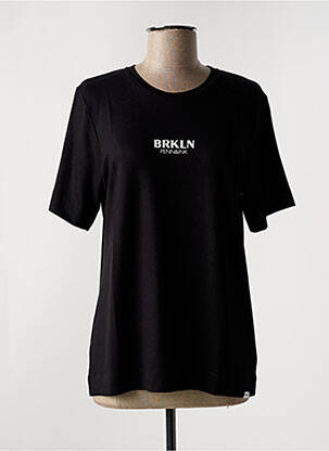 T-shirt manches mi-longues manches courtes noir PENN & INK N.Y femme