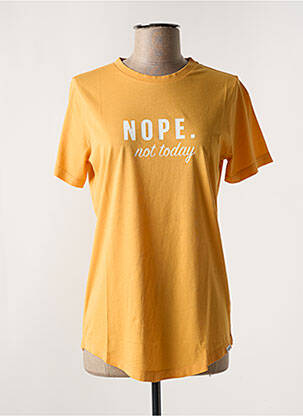 T-shirt sérigraphie manches courtes orange PENN & INK N.Y femme