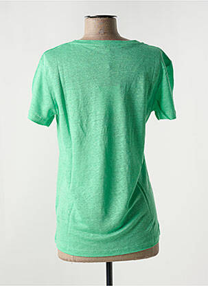 T-shirt stretch manches courtes vert SECOND FEMALE femme