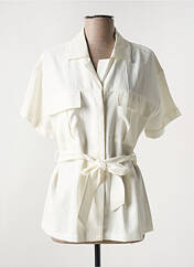 Tunique manches courtes beige LAUREN VIDAL pour femme seconde vue