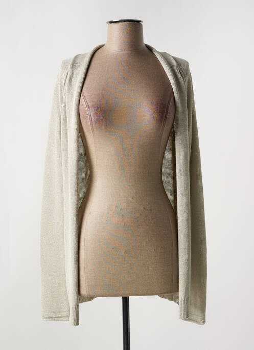 Gilet manches longues gris BEAUMONT pour femme