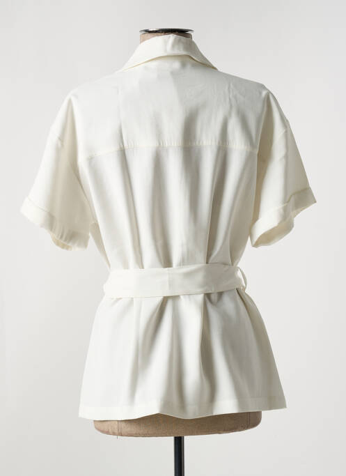 Tunique manches courtes beige LAUREN VIDAL pour femme