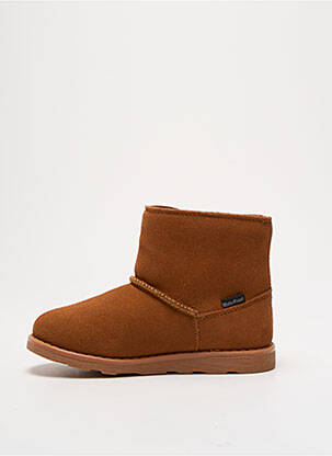Bottines/boots fourrée bout rond marron KICKERS fille