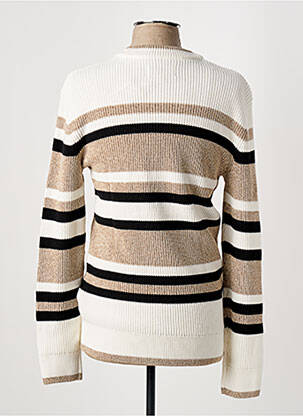 Pull col rond manches longues blanc TOM TAILOR homme