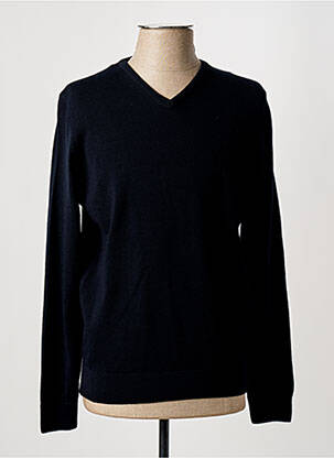 Pull col v manches longues bleu MONTE CARLO homme