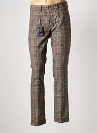 Pantalon slim tissage popeline taille normale marron HAFNIUM homme