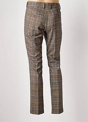 Pantalon slim tissage popeline taille normale marron HAFNIUM homme