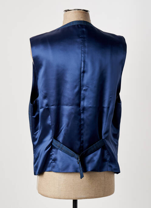 Gilet sans manche effet matière satinée bleu HAFNIUM homme