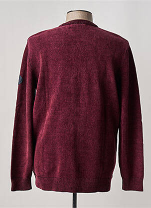 Pull col rond manches longues rouge TOM TAILOR homme