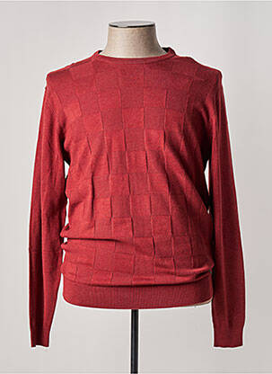Pull col rond manches longues rouge DOS GALGOS homme
