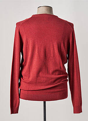 Pull col rond manches longues rouge DOS GALGOS homme