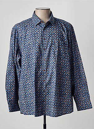 Chemise manches longues bleu JUPITER pour homme