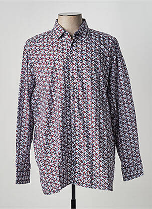 Chemise manches longues rouge JUPITER pour homme
