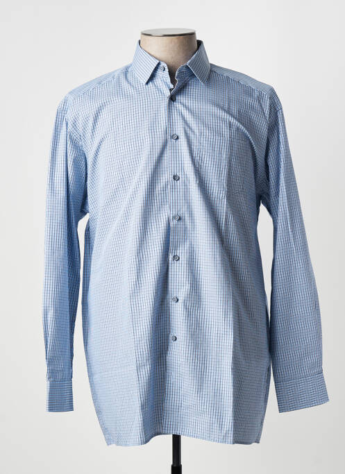 Chemise manches longues bleu JUPITER pour homme