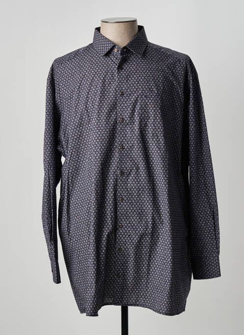 Chemise manches longues bleu JUPITER pour homme