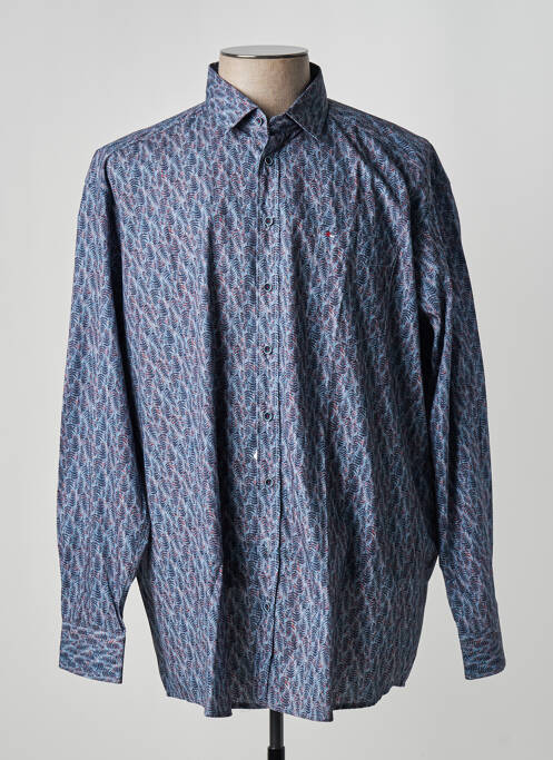 Chemise manches longues bleu JUPITER pour homme