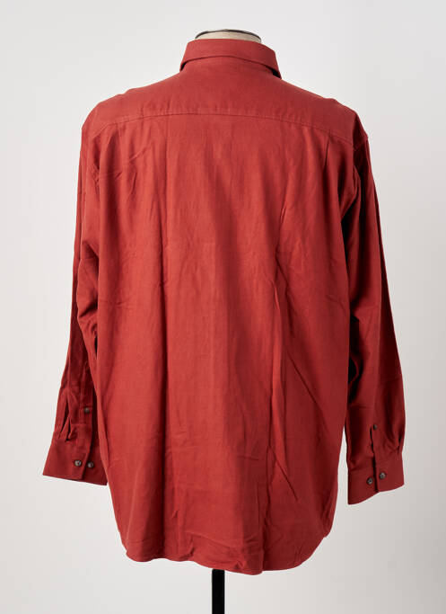 Chemise manches longues orange JUPITER pour homme