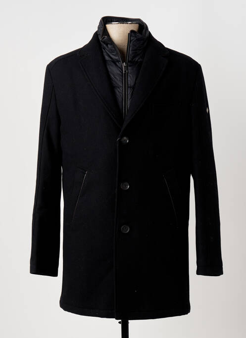 Manteau long noir HAFNIUM pour homme