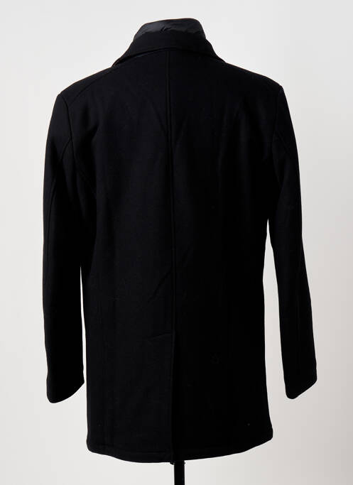 Manteau long noir HAFNIUM pour homme