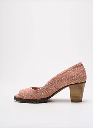Escarpins cubain talon de 4 à 6cm rose MTNG femme