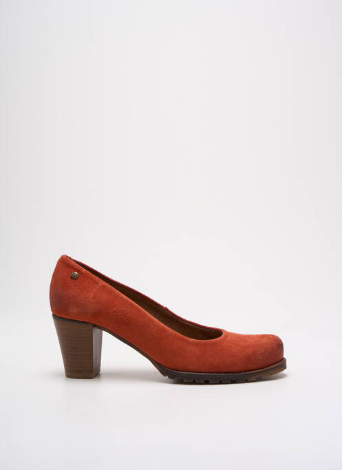 Escarpins cubain talon de 4 à 6cm orange MTNG femme