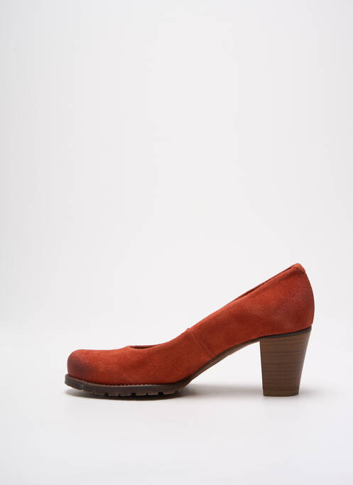 Escarpins cubain talon de 4 à 6cm orange MTNG femme