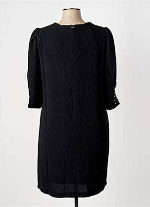 Robe courte manches 3/4 manches 3/4 noir ELORA femme