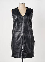 Robe courte sans manche sans manche noir ELORA femme