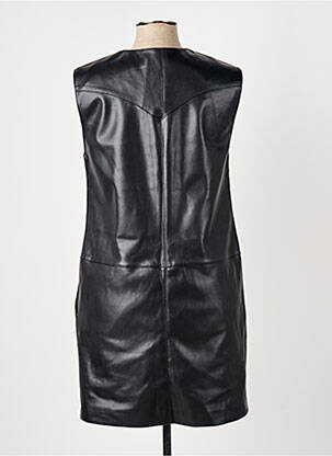 Robe courte sans manche sans manche noir ELORA femme