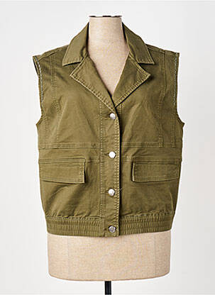 Veste casual col tailleur vert ELORA femme