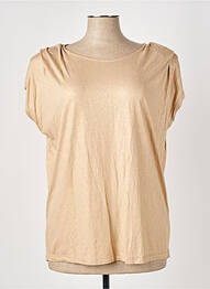 T-shirt coupe cintrée manches courtes chair ELORA femme