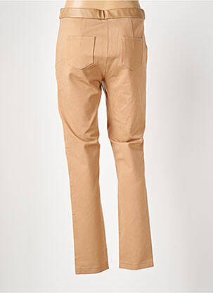 Pantalon droit stretch taille normale marron ELORA femme
