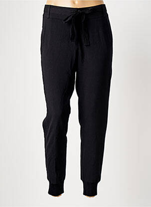 Pantalon slim tissage popeline taille normale noir ELORA femme