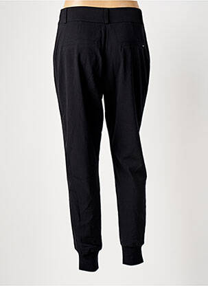 Pantalon slim tissage popeline taille normale noir ELORA femme