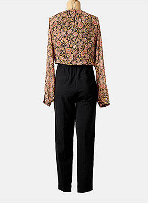Combi-pantalon tissage crêpe manches longues orange ELORA femme