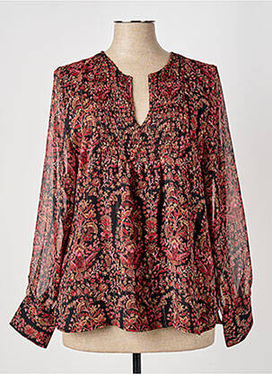 Blouse rouge ELORA pour femme