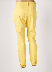 Pantalon 7/8 jaune ELORA pour femme seconde vue
